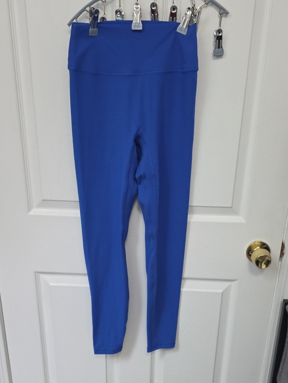 Comfrt High-Waist Royal Blue Leggings - Women Pants & Jumpsuits